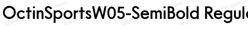OctinSportsW05-SemiBold Regular字体转换